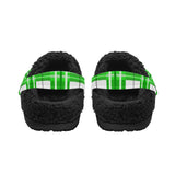 Colonsay Sky Tartan Fur Lined Adults Clogs - Free P&P Worldwide