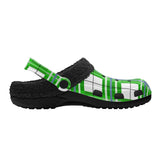Tartan Fur Lined Adults Clogs - Free P&P Worldwide