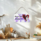 HD Art Signs Hanging Wood Plaque 10 x 5 Inches - FREE P&P Worldwide