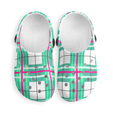 dHD Tartan Colour Mix - Kids Clogs - FREE p&p Worldwide