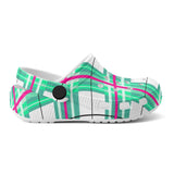 dHD Tartan Colour Mix - Kids Clogs - FREE p&p Worldwide