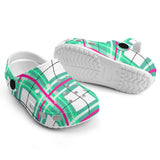 dHD Tartan Colour Mix - Kids Clogs - FREE p&p Worldwide