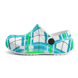 KIDS TARTAN SOFT CLOG SANDALS - FREE P&P WORLDWIDE