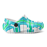 KIDS TARTAN SOFT CLOG SANDALS - FREE P&P WORLDWIDE