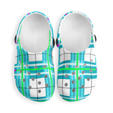 dHD Tartan Colour Mix - Kids Clogs - FREE p&p Worldwide