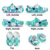 dHD Tartan Colour Mix - Kids Clogs - FREE p&p Worldwide