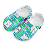 dHD Tartan Colour Mix - Kids Clogs - FREE p&p Worldwide