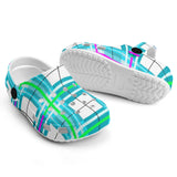 dHD Tartan Colour Mix - Kids Clogs - FREE p&p Worldwide
