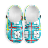 dHD Tartan Colour Mix - Kids Clogs - FREE p&p Worldwide