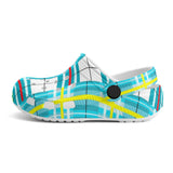 dHD Tartan Colour Mix - Kids Clogs - FREE p&p Worldwide
