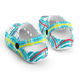 dHD Tartan Colour Mix - Kids Clogs - FREE p&p Worldwide