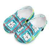 dHD Tartan Colour Mix - Kids Clogs - FREE p&p Worldwide