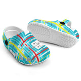 dHD Tartan Colour Mix - Kids Clogs - FREE p&p Worldwide
