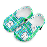 dHD Tartan Colour Mix - Kids Clogs - FREE p&p Worldwide