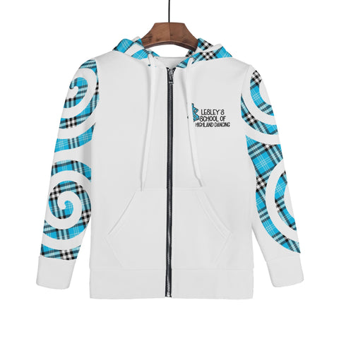 LESLEY'S SCHOOL OF HIGHLAND DANCING Children Zip Up Hoodie - Free p&p