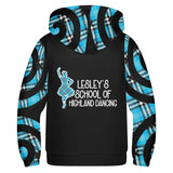 LESLEY'S SCHOOL OF HIGHLAND DANCING Youth Lightweight Zipper Hoodie - Free p&p