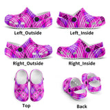 h BIG TOP Jester TARTAN CLOG - FREE P&P WORLDWIDE