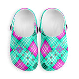 h BIG TOP Jester TARTAN CLOG - FREE P&P WORLDWIDE