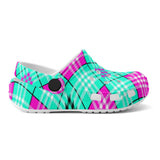 h BIG TOP Jester TARTAN CLOG - FREE P&P WORLDWIDE