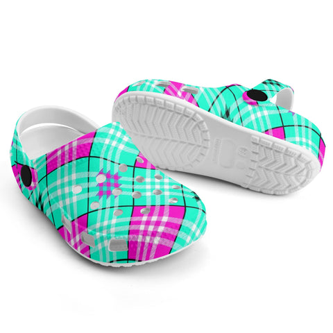 h BIG TOP Jester TARTAN CLOG - FREE P&P WORLDWIDE