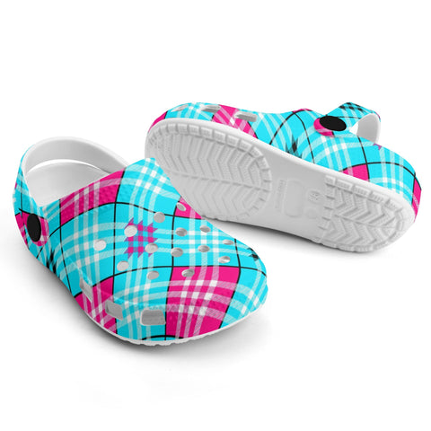 h BIG TOP Jester TARTAN CLOG - FREE P&P WORLDWIDE