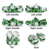 e Natural Tartan - Red & Green Kids Tartan Soft Clog Sandals - FREE p&p Worldwide