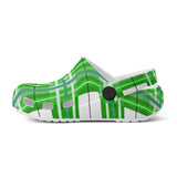 e Natural Tartan - Red & Green Kids Tartan Soft Clog Sandals - FREE p&p Worldwide