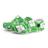 e Natural Tartan - Red & Green Kids Tartan Soft Clog Sandals - FREE p&p Worldwide