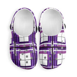e Natural Tartan - Red & Green Kids Tartan Soft Clog Sandals - FREE p&p Worldwide