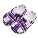 e Natural Tartan - Red & Green Kids Tartan Soft Clog Sandals - FREE p&p Worldwide