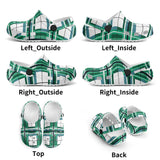 e Natural Tartan - Red & Green Kids Tartan Soft Clog Sandals - FREE p&p Worldwide