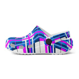 e Retro Tartan - Red & Green Kids Tartan Soft Clog Sandals - FREE p&p Worldwide