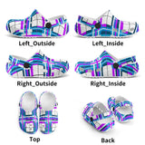 e Retro Tartan - Red & Green Kids Tartan Soft Clog Sandals - FREE p&p Worldwide