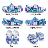 e Retro Tartan - Red & Green Kids Tartan Soft Clog Sandals - FREE p&p Worldwide