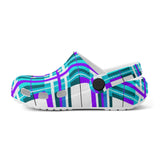 e Retro Tartan - Red & Green Kids Tartan Soft Clog Sandals - FREE p&p Worldwide
