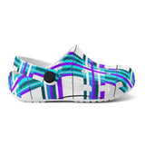 e Retro Tartan - Red & Green Kids Tartan Soft Clog Sandals - FREE p&p Worldwide