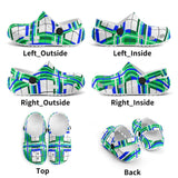 e Retro Tartan - Red & Green Kids Tartan Soft Clog Sandals - FREE p&p Worldwide