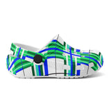 e Retro Tartan - Red & Green Kids Tartan Soft Clog Sandals - FREE p&p Worldwide