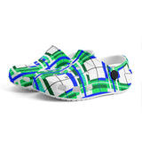 e Retro Tartan - Red & Green Kids Tartan Soft Clog Sandals - FREE p&p Worldwide