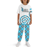 LESLEY'S SCHOOL OF HIGHLAND Children's Sleepwear Short Sleeve Shirt and Long Pants Set