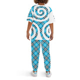 LESLEY'S SCHOOL OF HIGHLAND Children's Sleepwear Short Sleeve Shirt and Long Pants Set