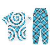 LESLEY'S SCHOOL OF HIGHLAND Children's Sleepwear Short Sleeve Shirt and Long Pants Set