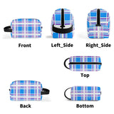 Pink & Blue Tartan - Travel Cosmetic Bag - FREE P&P Worldwide