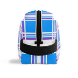 Pink & Blue Tartan - Travel Cosmetic Bag - FREE P&P Worldwide