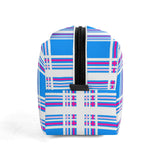 Pink & Blue Tartan - Travel Cosmetic Bag - FREE P&P Worldwide