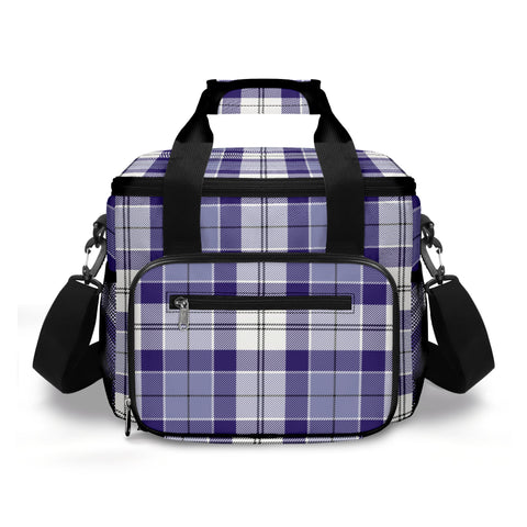 Strathclyde Purple Tartan Insulated Travel Picnic Bag - Free p&p Worldwide