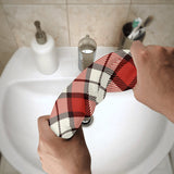 Red Tartan Sports Towel - Free p&p Worldwide