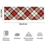 Red Tartan Sports Towel - Free p&p Worldwide