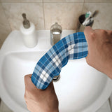 Strathclyde Blue Tartan Sports Towel - Free p&p Worldwide