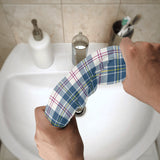 MacPherson Blue/Grey Tartan Sports Towel - Free p&p Worldwide